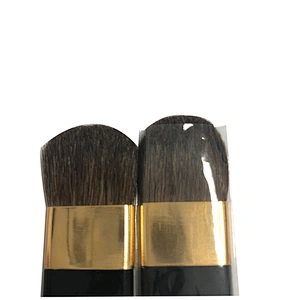 JZG Vegan High Quality Cheap Small Flat Beauty Makeup Foundation Blush Brush