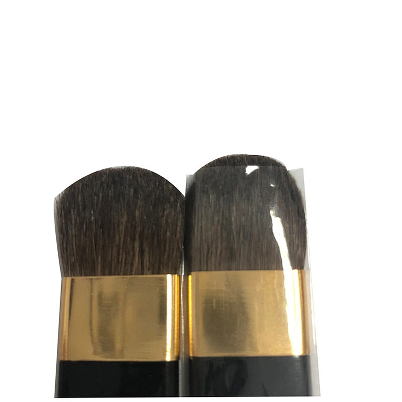 JZG Vegan High Quality Cheap Small Flat Beauty Makeup Foundation Blush Brush