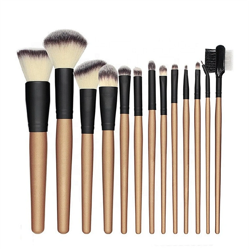 Wholesale 13pcs Cosmetics Brushes Gold Makeup Brush Kit Professional
