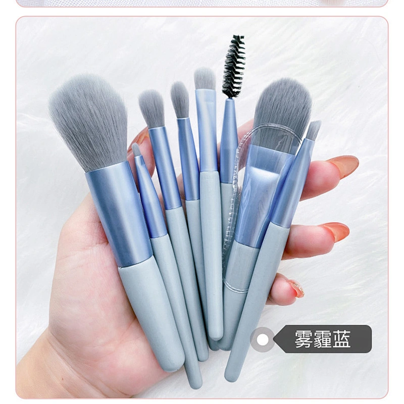 Makeup brush set 8pcs portable storage powder brush blush face eye brush full set of makeup tools