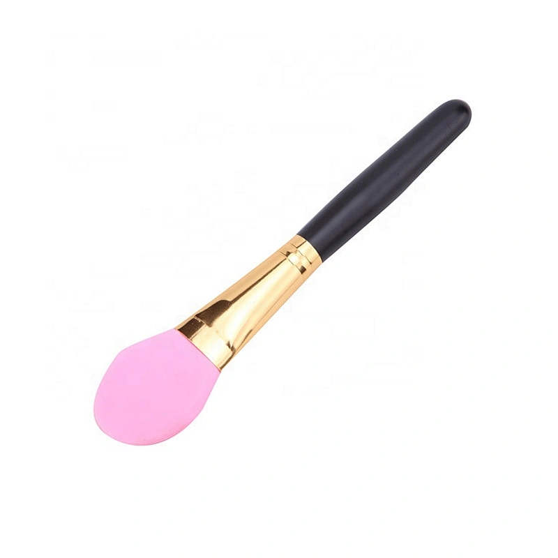 Round Flat Silicone Beauty Care Cream Liquid Cosmetic Blending Makeup Facial Mask Applicator Brush