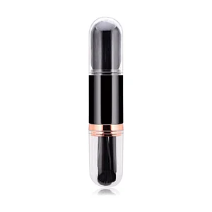 JZG Vegan New Style Double Side Makeup Brushes Retractable 4 in 1 Mini Makeup Brush Set For Travel