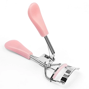 1PCS Woman Silver Eyelashes Curler Supplementer Clip with Pink Handle Lash Curler Lash Lift Tool Beauty Eyelashes Tools