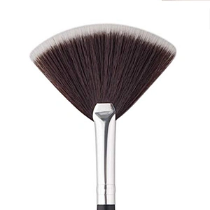 Fan Shape Single Makeup Brush Blush Brush Applicator Natural Bristle Synthetic Hair Facial Mask Fan Concealer Brushes
