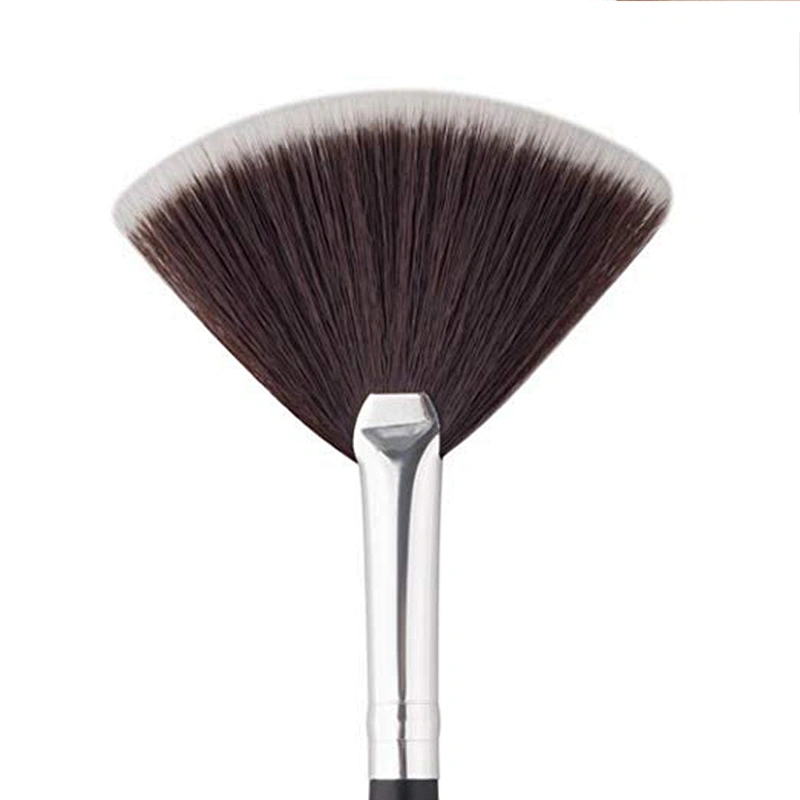 Fan Shape Single Makeup Brush Blush Brush Applicator Natural Bristle Synthetic Hair Facial Mask Fan Concealer Brushes