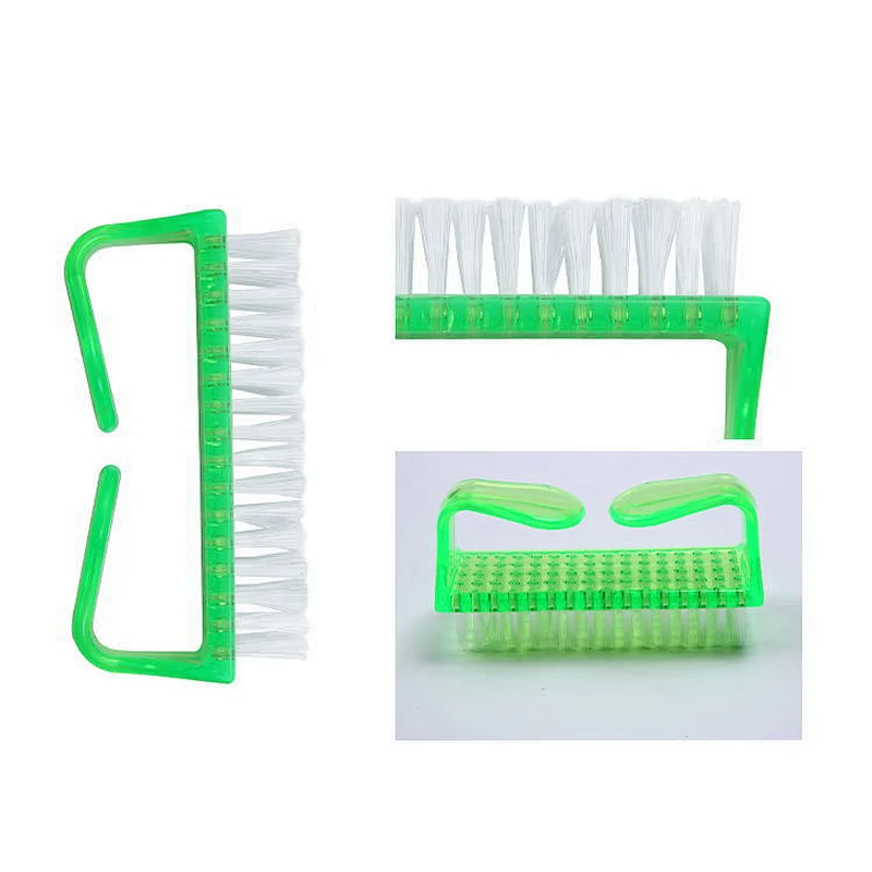 Wholesale Durable Nylon Nail Scrub Art Dust Cleaning Brush Cleaner Nail Brush