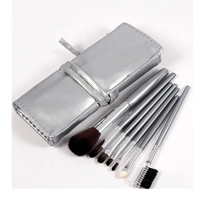 professional 7pcs makeup brush sets with makeup bag