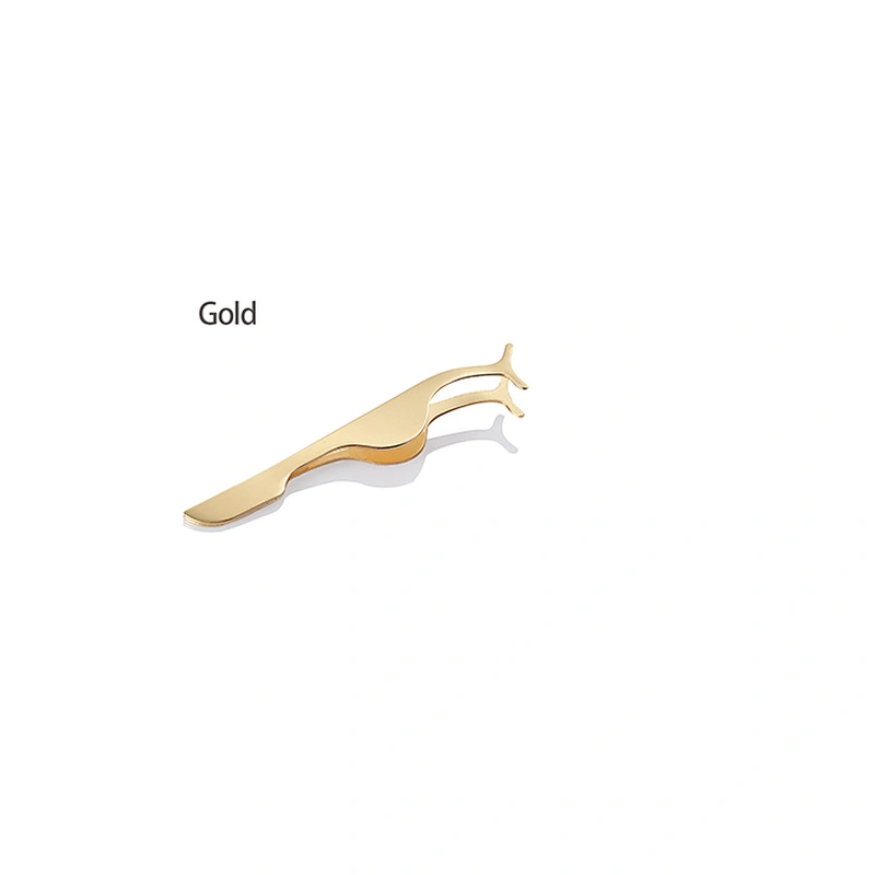 1PC Eye Lash Applicator Rose Gold False Eyelash Tweezers Clip Stainless Steel Lashes Extension Tools Beauty Makeup Kits