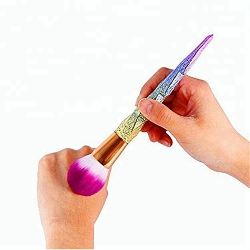 Private Label 10pcs Glitter Diamond Makeup Brush Set With Portable Makeup Bag