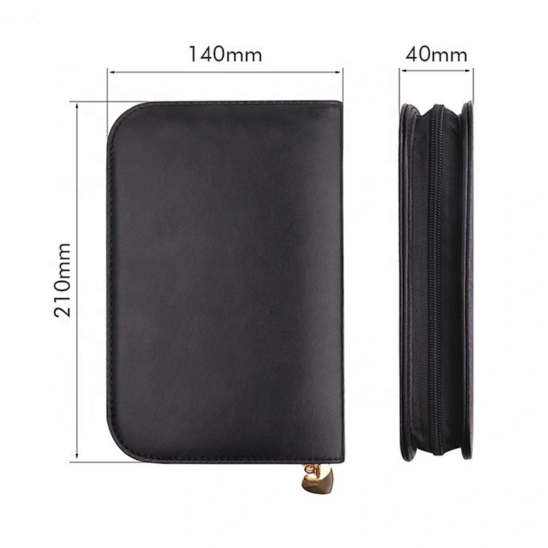 Custom Travel Cosmetic Bag For Make Up Women Men Makeup Cosmetic Cases Pu Leather