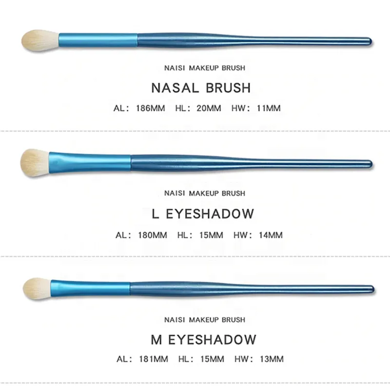 10pcs Makeup Brushes Set Professional Cosmetic Powder Eyeshadow Contour Foundation Make Up Brush Kit