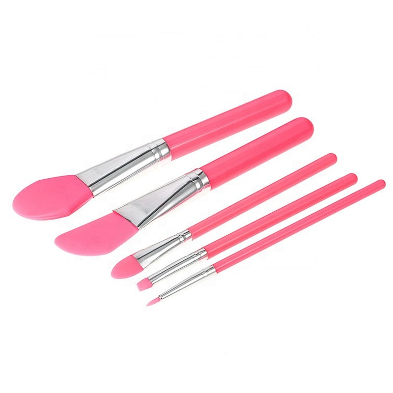 6Pcs/set Silicone Makeup Brush Professional Facial Mask Foundation Cream Concealer Applicator Brush