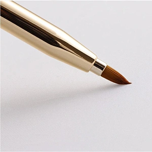 JZG High Quality Factory 1pcs Vegan Portable Retractable Cosmetic Lip Brush Travel Lipstick Gloss Makeup Brush