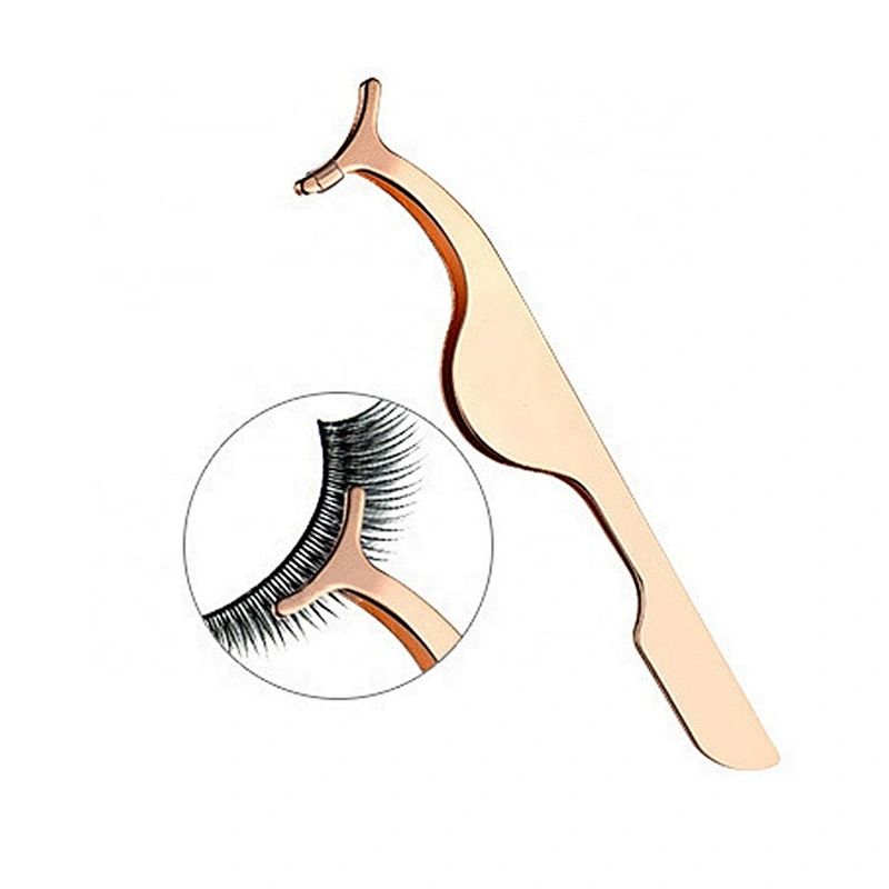 1Pcs Stainless Steel Tweezers Clip Eyelash Curler Extension Eye Lash Makeup Cosmetics Tools For Lashes Applicator Remover Clip