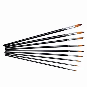 Wholesale cosmetic tools custom logo artist paint wooden nail art brush