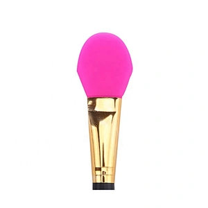 Round Flat Silicone Beauty Care Cream Liquid Cosmetic Blending Makeup Facial Mask Applicator Brush
