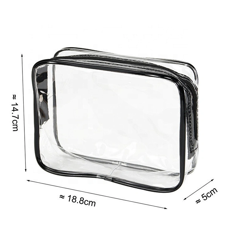 Travel Portable PVC Transparent Waterproof Cosmetic Bag Women Makeup Toiletry Bags