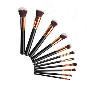 11pcs Private label makeup brush set with makeup bag