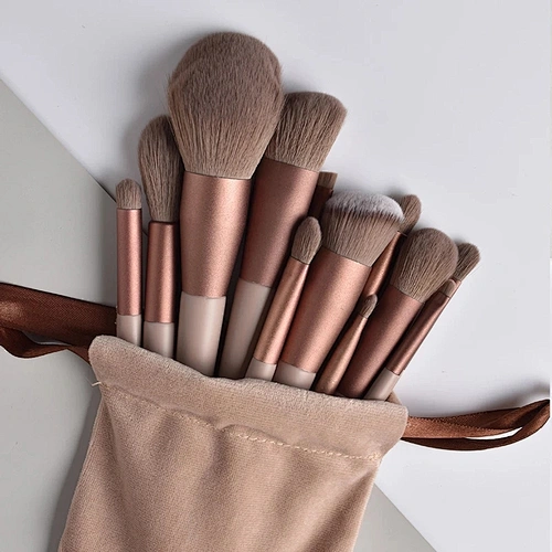 Makeup brushes set with bag 12pcs custom logo
