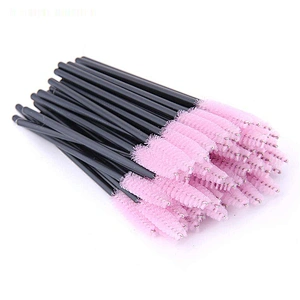 JZG Pink Yellow Black Blue 50pcs/bag Wholesale Disposable Lash Wands Disposable Eyelash Extension Brush Mascara Wands Applicator
