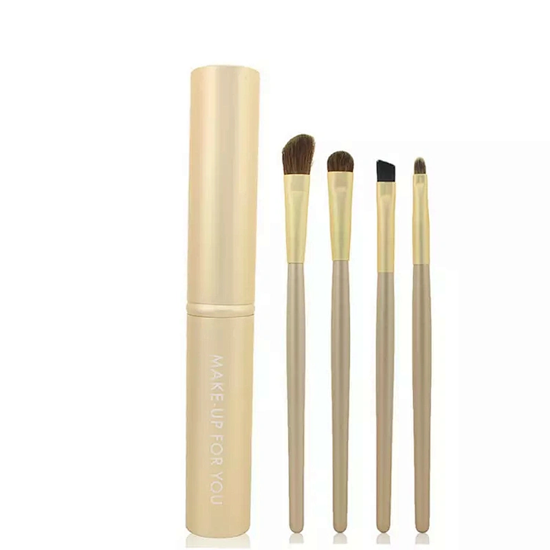 JZG Factory High Quality Vegan Mulit-color Gift 1 Dollar 4pcs Makeup Brush Set Mini Makeup Brush