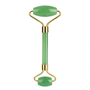 New Product Rose Quartz Guasha And Jade Roller With Box