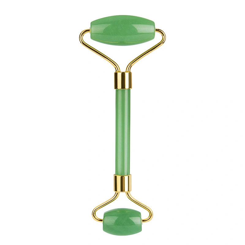 New Product Rose Quartz Guasha And Jade Roller With Box