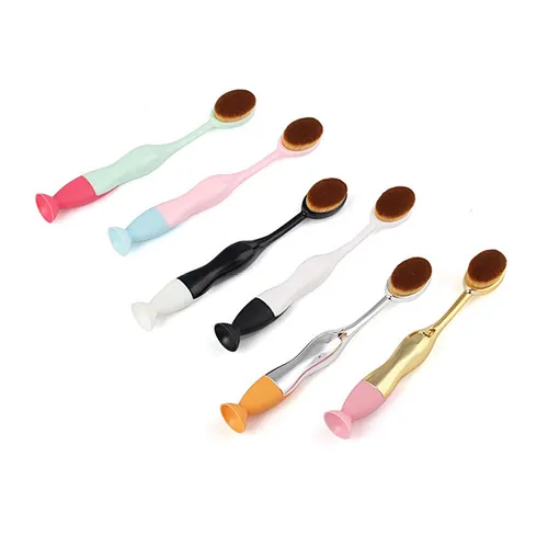 1pc Professional Sucker Beauty Brush Toothbrush Type Powder Foundation Brush Multi-functional Makeup Brush