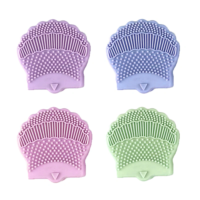JZG 1pcs Newest Design Custom Easy To Clean Pad Cleaning Tool Mini Multi-color Silicone Makeup Brush Cleaner