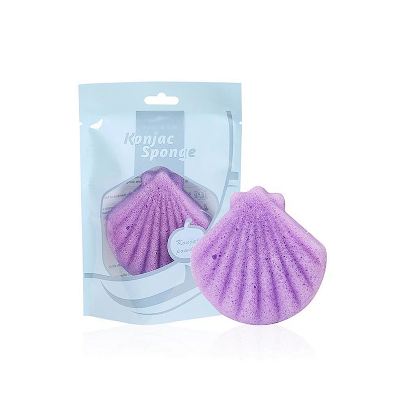 JZG Custom 100% Natural Konjac Sponge Set with Activated Bamboo Charcoal - Body & Facial Sponge Deep Cleansing Sponge Organic