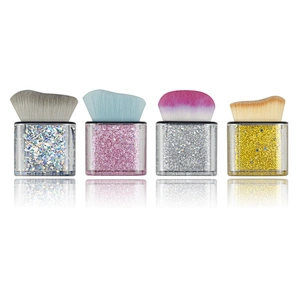 1PCS High Quality Shiny Liquid Face Private Label Square Cosmetic Brush Powder Foundation kabuki Blush Makeup Brushes
