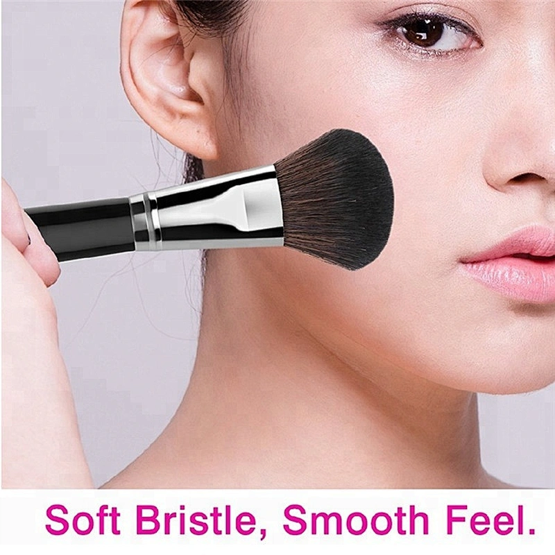Newest High Quality Synthetic hair Private Label Black Powder Single Brush Cosmetic Contour Makeup Brush