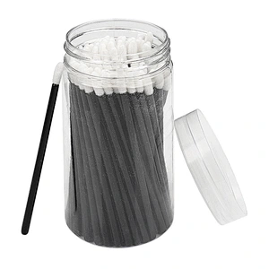 Disposable Makeup Lipstick Sterile Applicator Flocked Brush Tips Different Colors Stick Wand Lip Gloss Applicatorlip