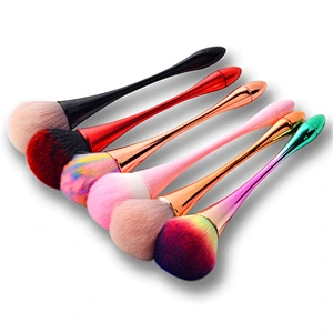 Wholesale Small waist Colorful nail brush High Quality soft nail dust brush Beauty nail cleaning brush