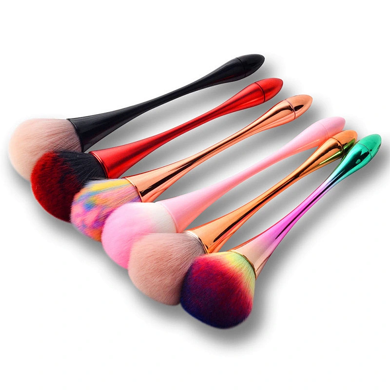 Wholesale Small waist Colorful nail brush High Quality soft nail dust brush Beauty nail cleaning brush