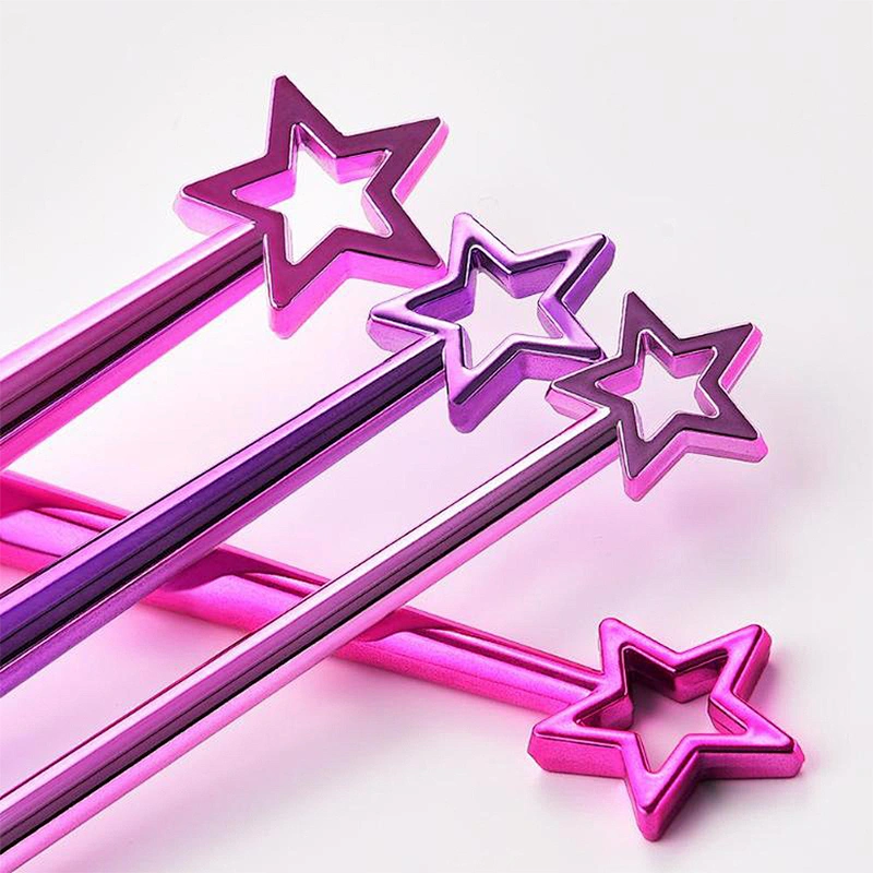 5pcs Shiny Star Shape Makeup Brushes Set Foundation Powder Eyeshadow Contour Concealer Blush Cosmetic Beauty Make Up Tools