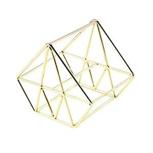 JZG 1pcs Rose Gold Metal Sponge Stand Drying Diamond Shape Rack Makeup Puff Holder
