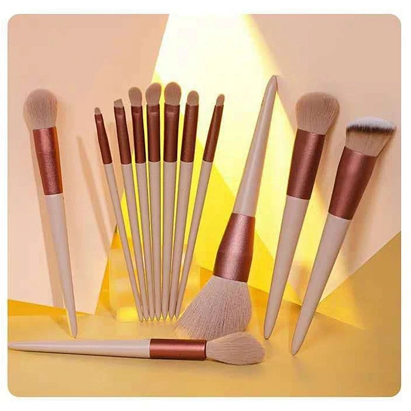 Makeup brushes set with bag 12pcs custom logo