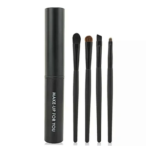 JZG Factory High Quality Vegan Mulit-color Gift 1 Dollar 4pcs Makeup Brush Set Mini Makeup Brush