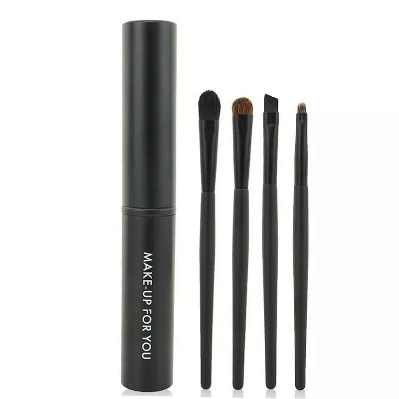 JZG Factory High Quality Vegan Mulit-color Gift 1 Dollar 4pcs Makeup Brush Set Mini Makeup Brush