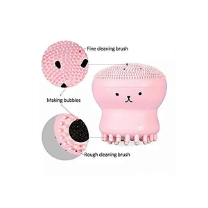 Mini Multi-color Soft Skin Care Multifunction Octopus Shape Silicon Silicone Facial Makeup Brush Cleaner Face Washing Cleaning