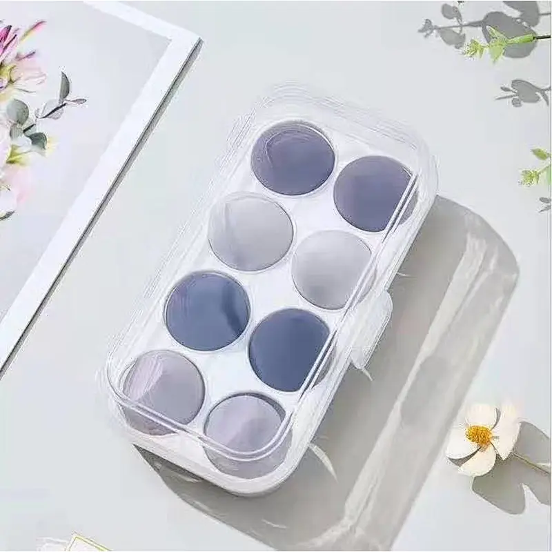 Portable Travel Cosmetic Receiving Custom Beauty Makeup sponge holder egg shape blending collection Bag