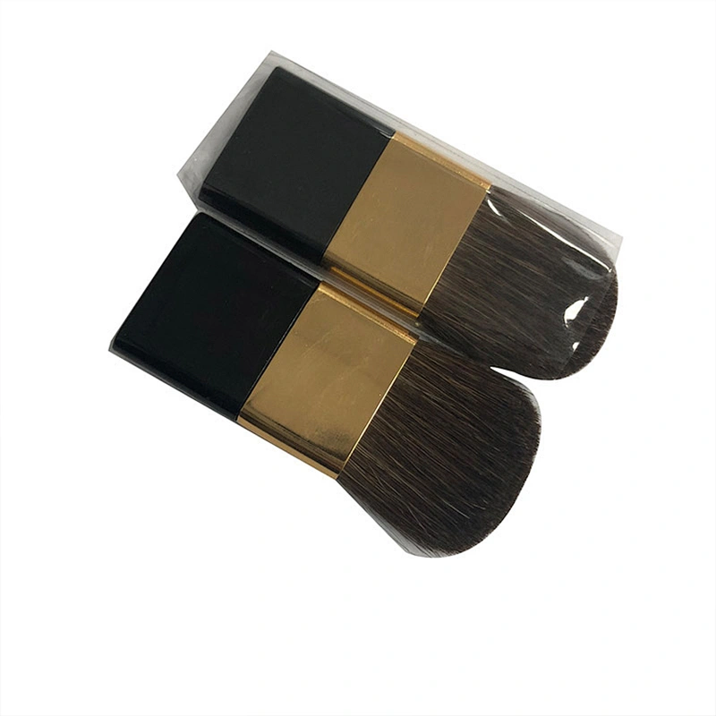 JZG Vegan High Quality Cheap Small Flat Beauty Makeup Foundation Blush Brush