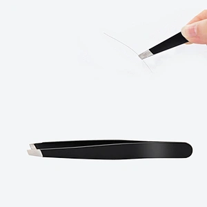 Expert Slant Tip Tweezer Stainless Steel Hair Removal Makeup Tool