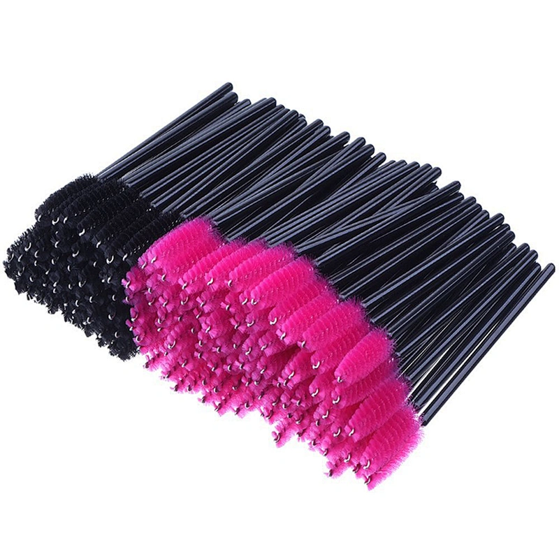 JZG Wholesale 50pcs/bag Disposable Eyelash Curler Mascara Wands One Time Use Eyelash Brush Applicator