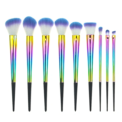 9Pcs Beauty Makeup Brushes Kit Foundation Eyeshadow Blush Lip Brush Cosmetics Make Up Tools beauty