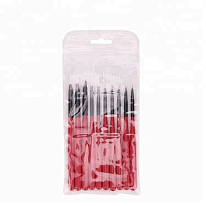 10Pcs/set Nail Art Brush Sets Kolinsky Acrylic Gel Design Brush Set Painting Pen Tools Kit