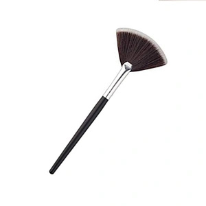 Fan Shape Single Makeup Brush Blush Brush Applicator Natural Bristle Synthetic Hair Facial Mask Fan Concealer Brushes