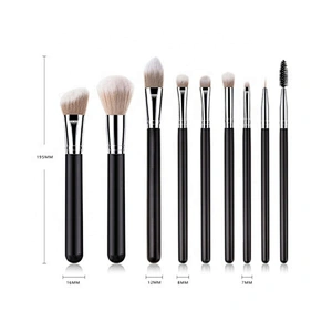 High Quality 9Pcs Pro Makeup Brushes Set Foundation Powder Eye Facial Cosmetic Tool
