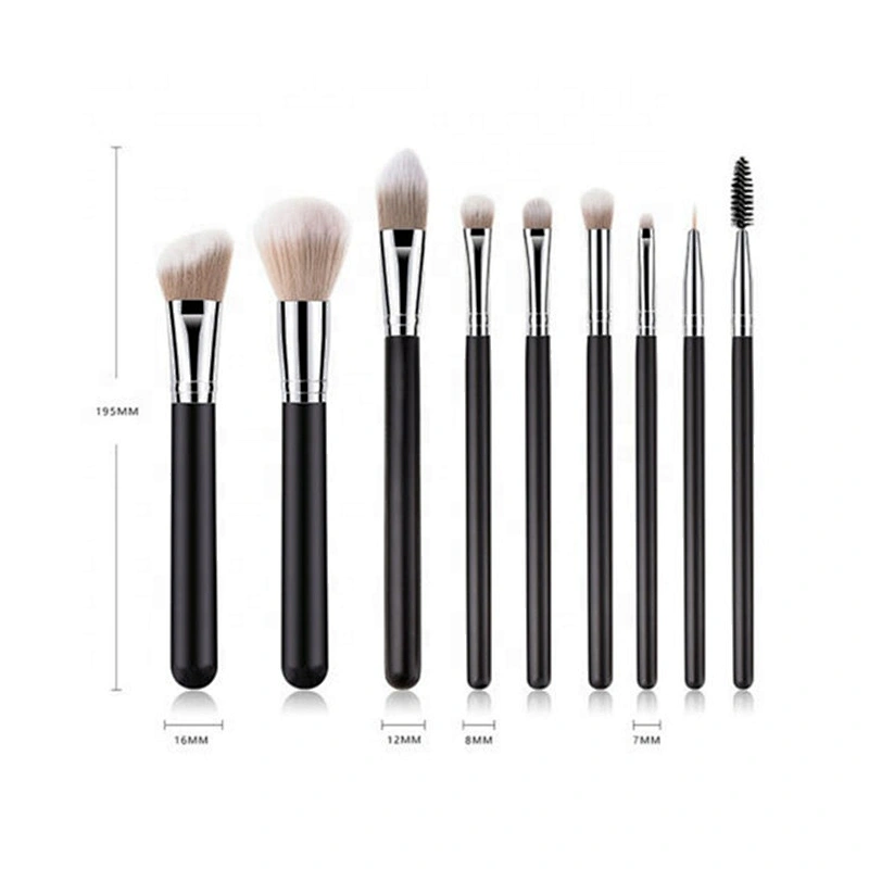 High Quality 9Pcs Pro Makeup Brushes Set Foundation Powder Eye Facial Cosmetic Tool
